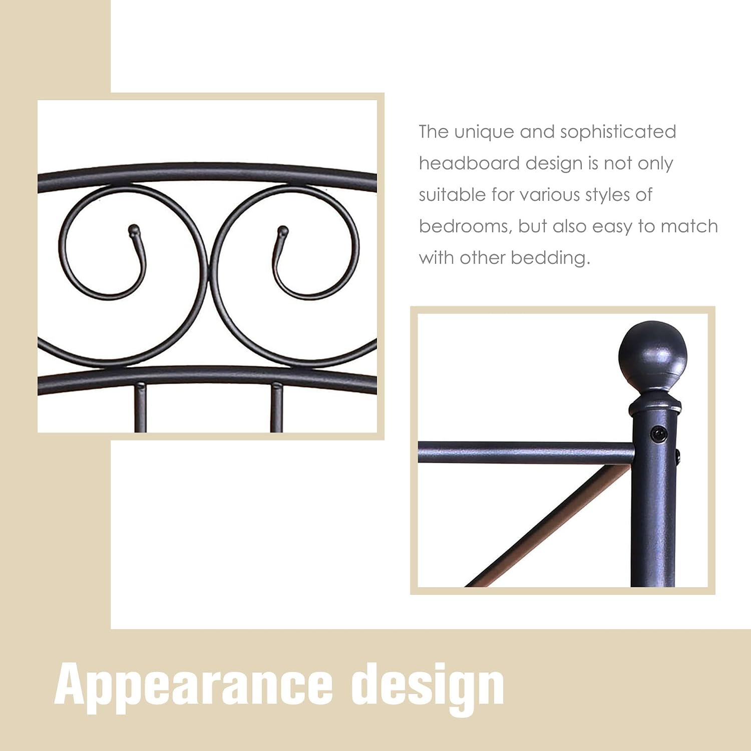 Queen Size Metal Canopy Bed Fr - Canopy Bed Frame Metal Queen ulasan dan harga