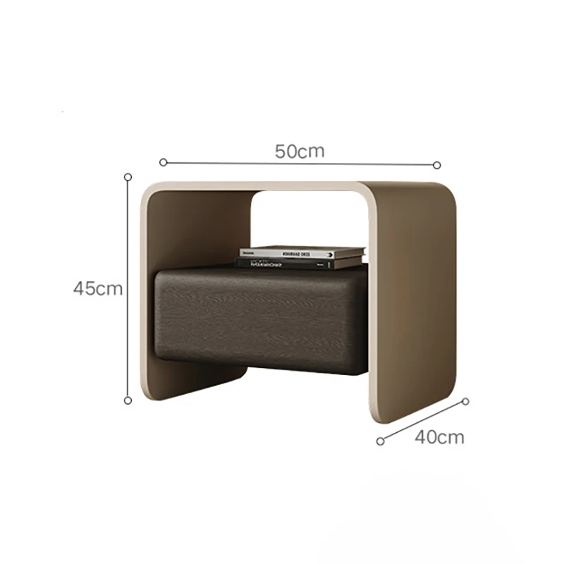 Luxury Solid Wood Rotating Nig - Solid Wood Nightstand 2 Drawers ulasan dan harga