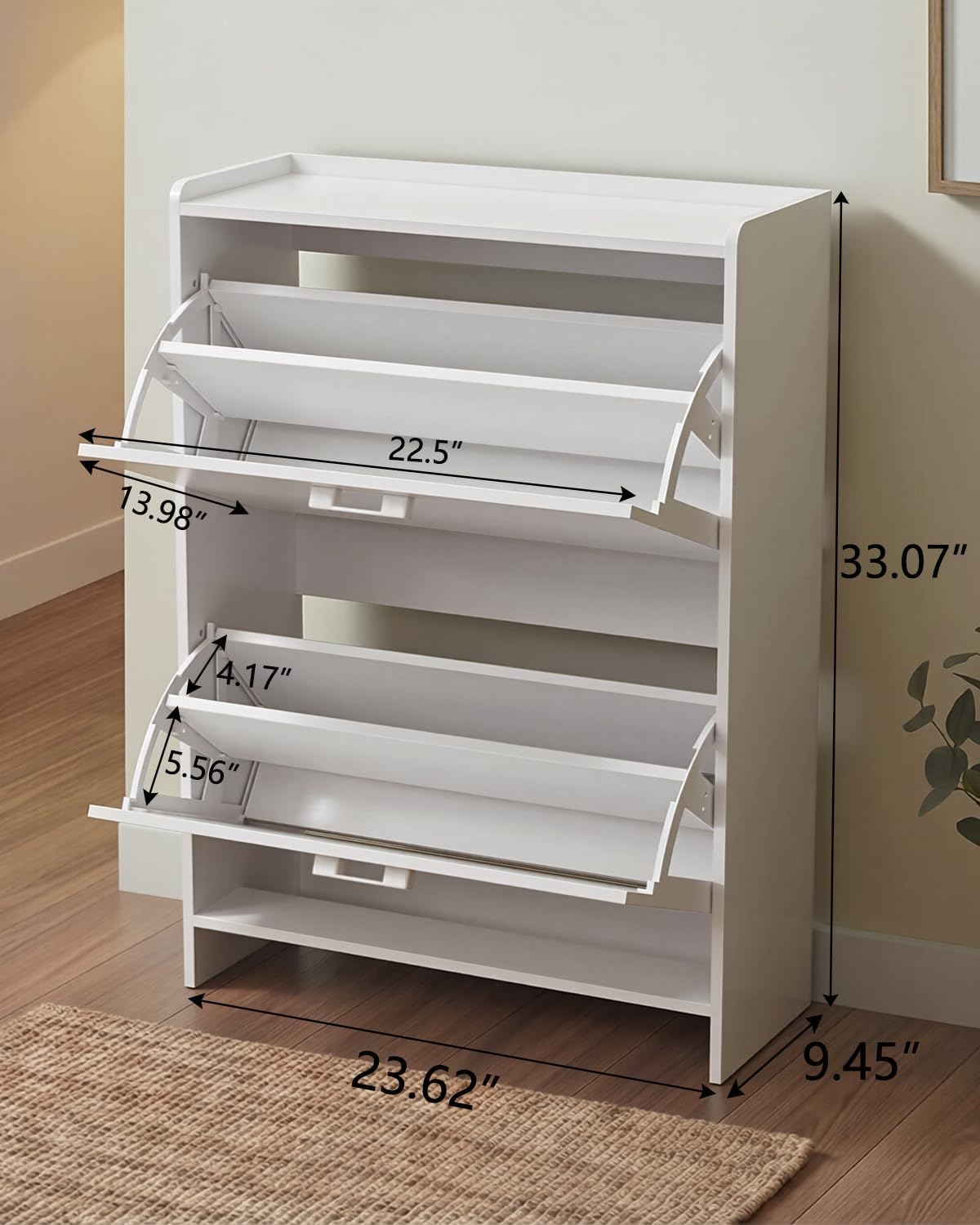 #Narrow Shoe Cabinet with 2 Fl - Shoe Rack Cabinet Narrow Entryway ulasan dan harga