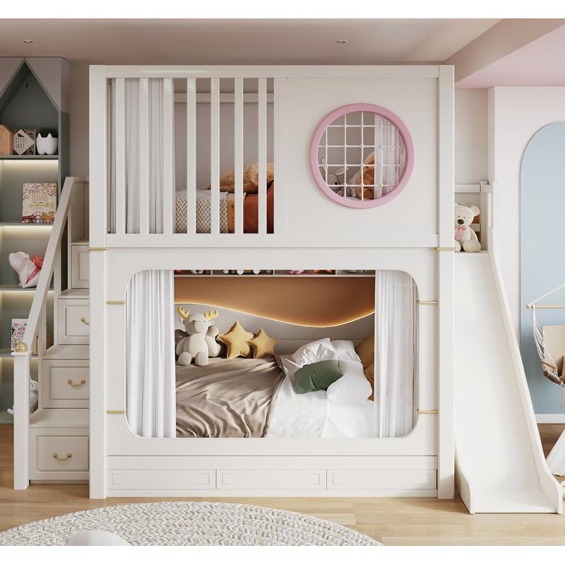 Kids' Bunk Beds with Slide and - Bunk Bed With Stairs And Slide ulasan dan harga