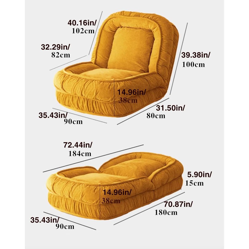 Foldable Lazy Sofa Bed Floor C - Sofas ulasan dan harga