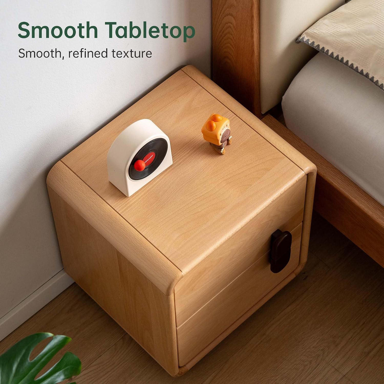 Solid Wood 2-Drawer Nightstand - Solid Wood Nightstand 2 Drawers ulasan dan harga