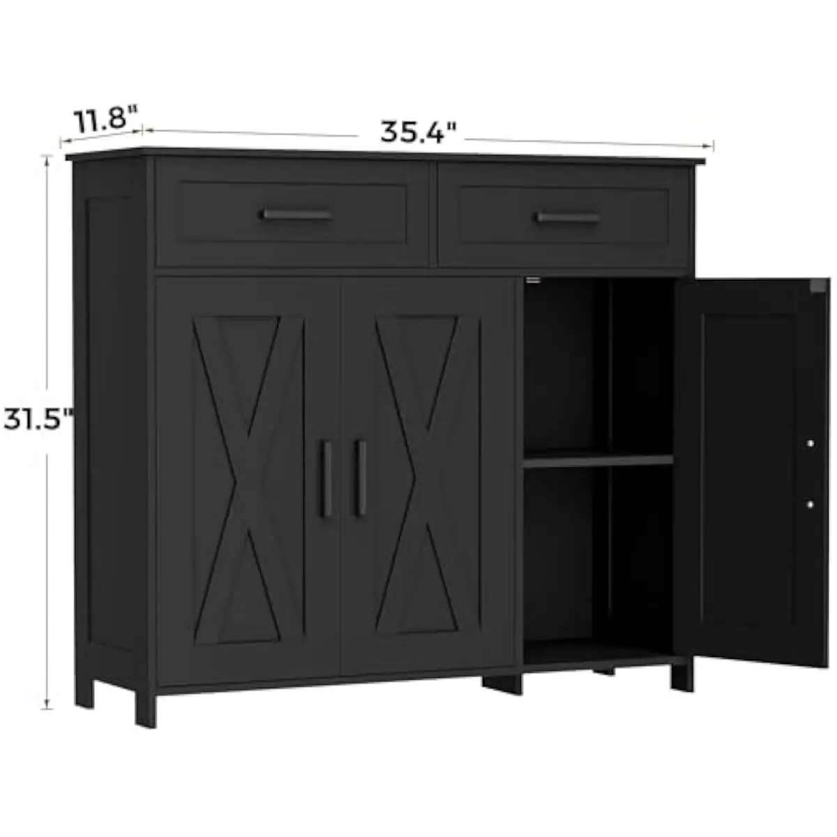 Coffee Bar Storage Cabinet wit - Storage ulasan dan harga