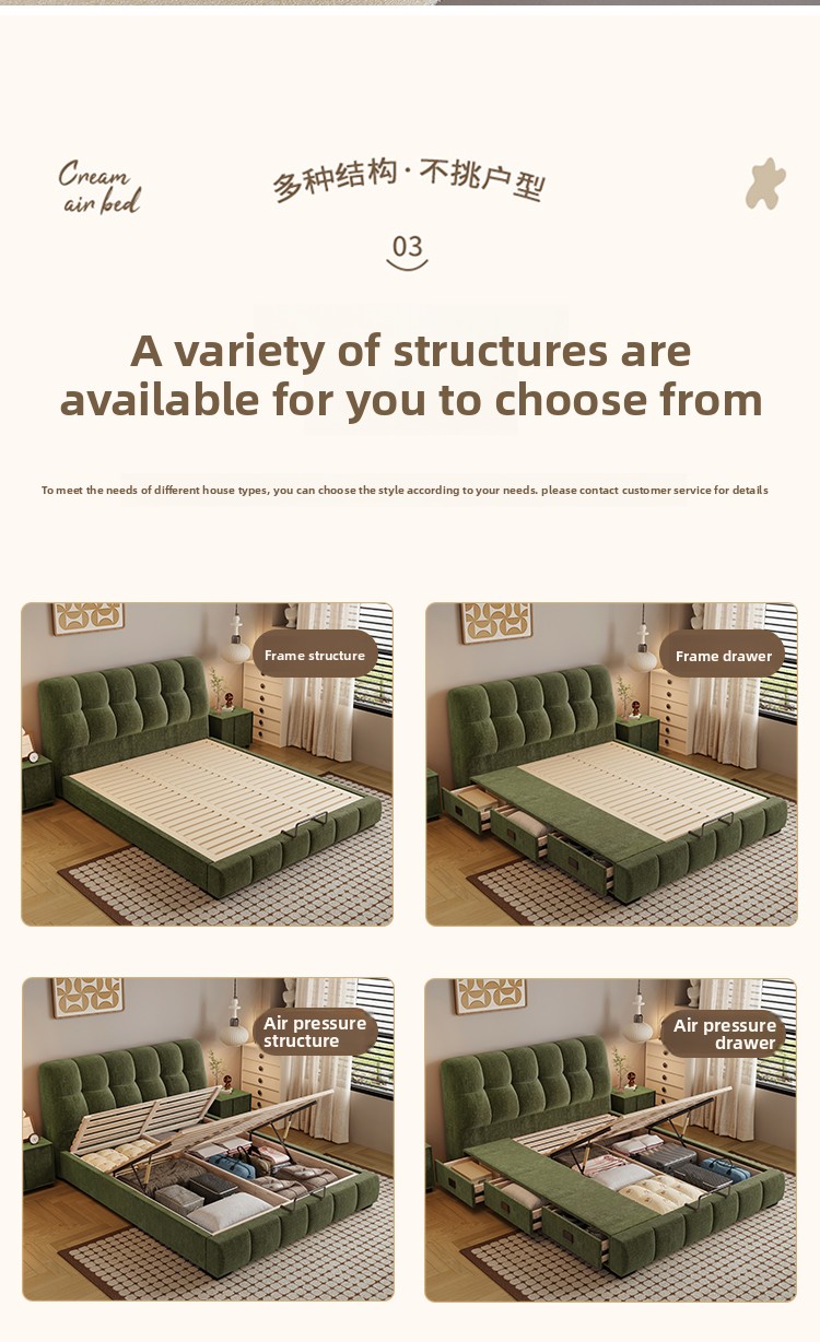 ^Premium Textured Chenille Uph - Gas Lift Storage Bed Hydraulic ulasan dan harga