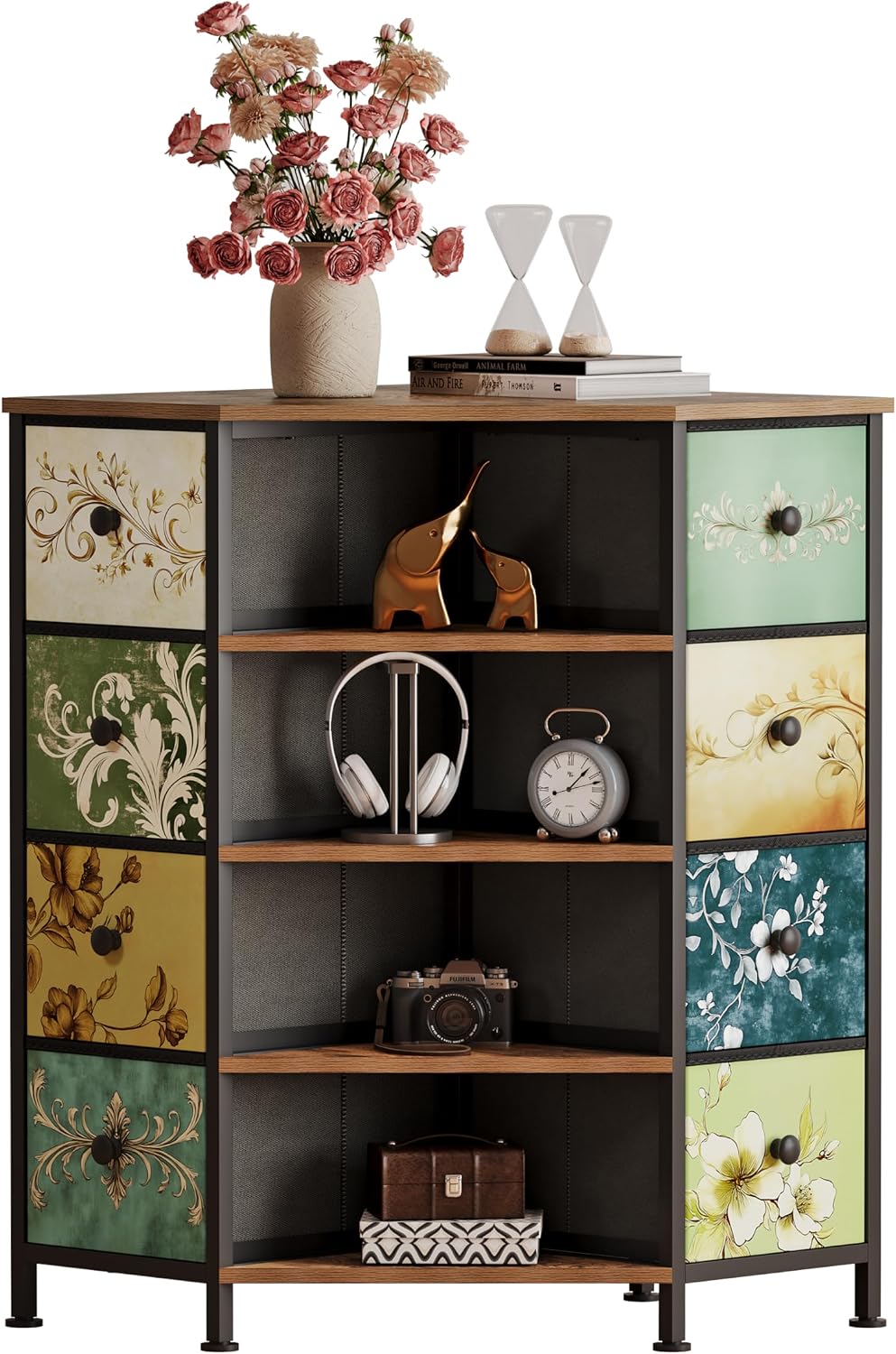 8 Drawer Corner Dresser With F - Bedroom Furniture ulasan dan harga