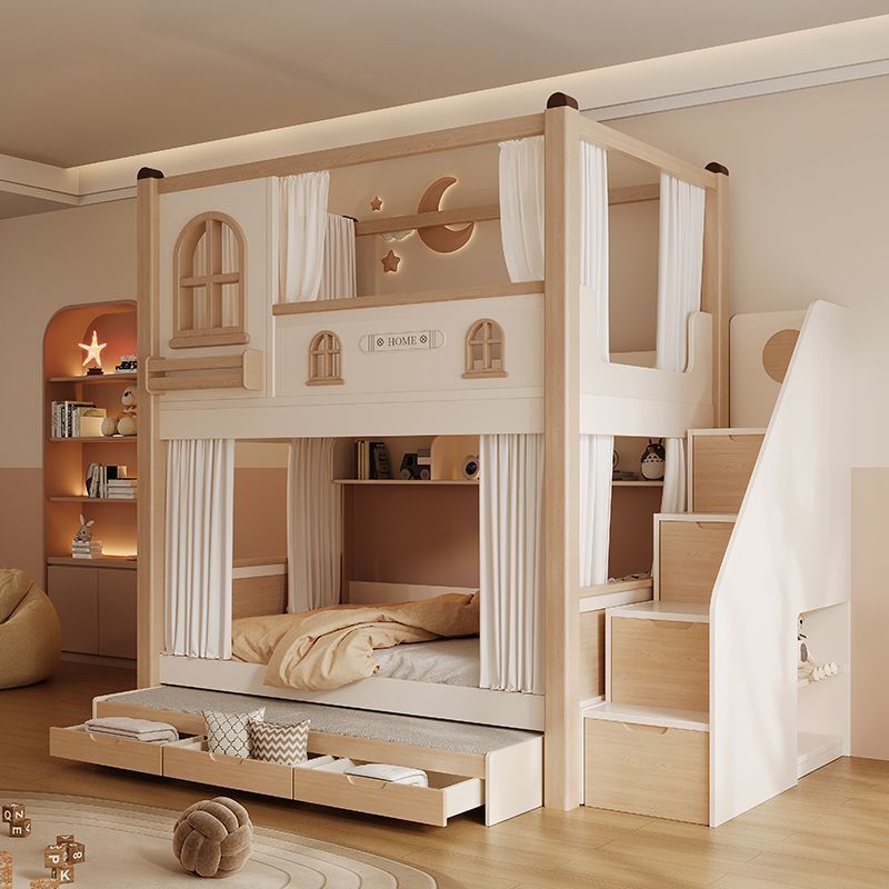 Children's Bunk Bed with Slide - Bunk Bed With Stairs And Slide ulasan dan harga
