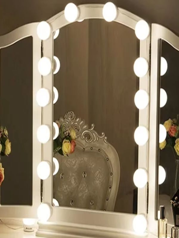 New Makeup Mirror Light Bulbs  - Dressing Table Vanity With Lighted Mirror ulasan dan harga
