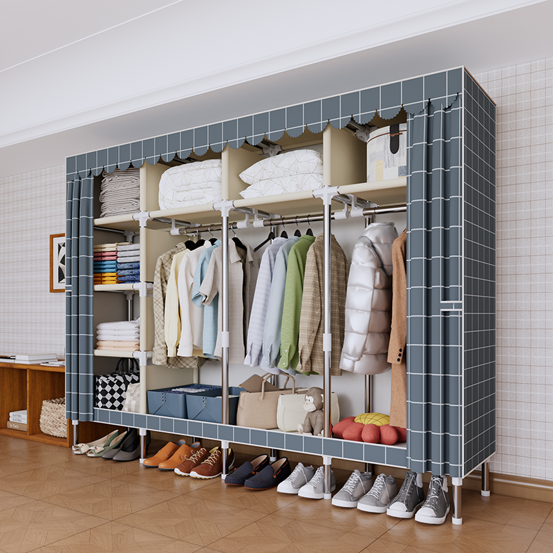 Fashion-Print Portable Wardrob - Wardrobe Closet Portable Fabric Cover ulasan dan harga