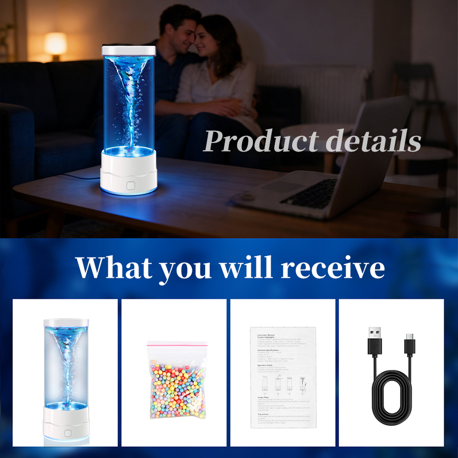 Creative LED Tornado Night Lig - Floating Nightstand With Led Light ulasan dan harga