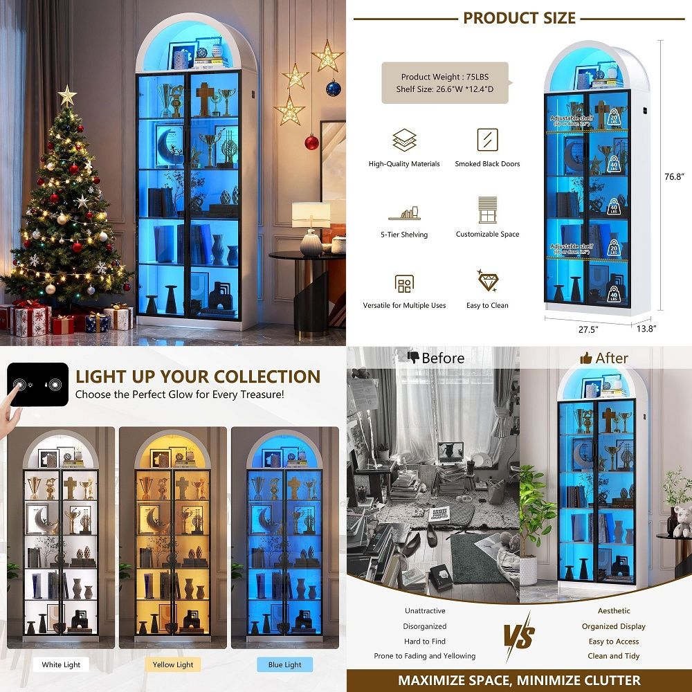 Display Cabinet with Doors and - Storage ulasan dan harga