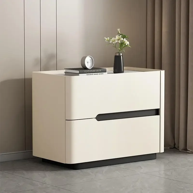 Nordic Modern Night Table Stor - Solid Wood Nightstand 2 Drawers ulasan dan harga