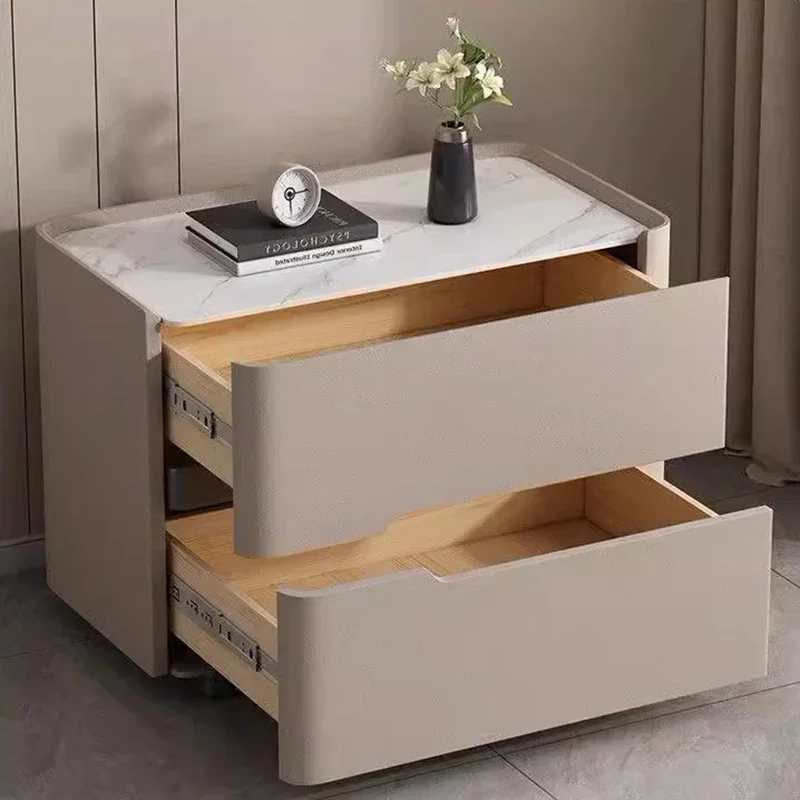 Nordic Modern Night Table Stor - Solid Wood Nightstand 2 Drawers ulasan dan harga