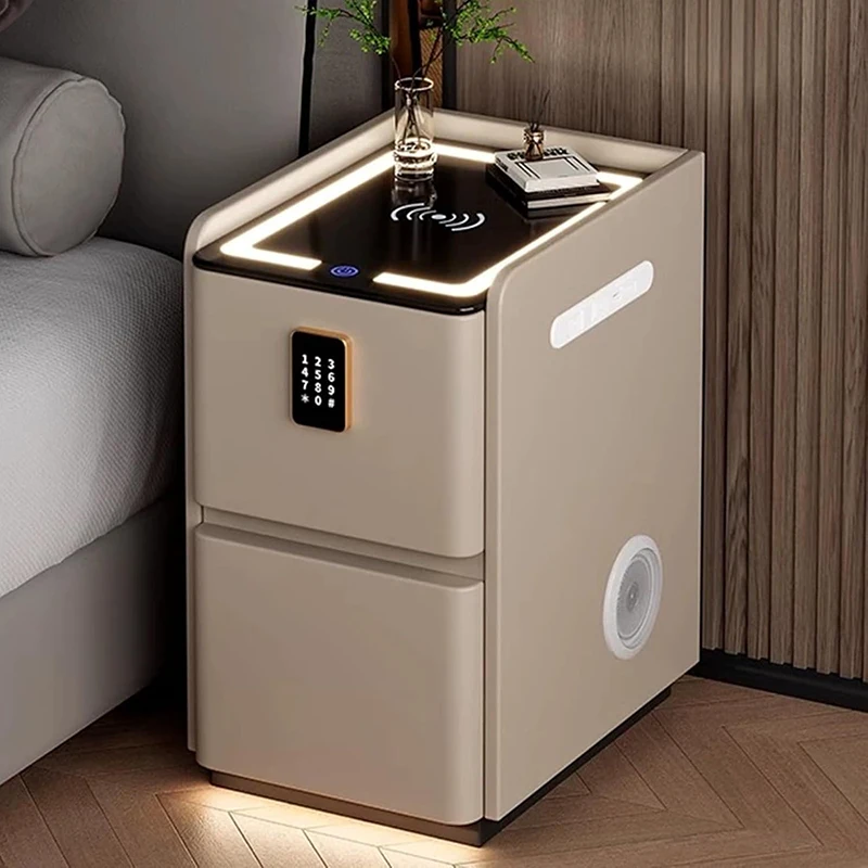 Night Stands With USB Ports LE - Solid Wood Nightstand 2 Drawers ulasan dan harga