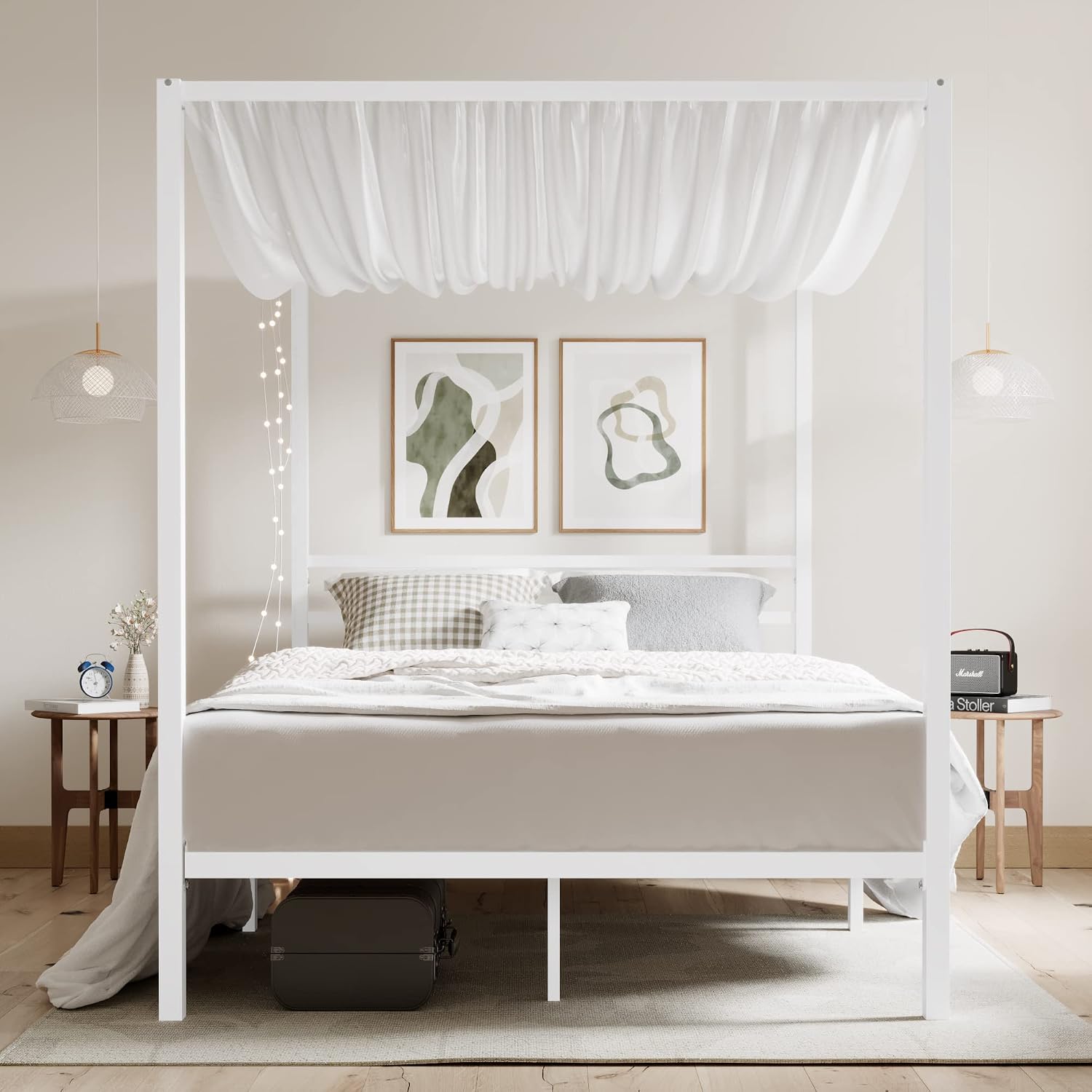 Queen Metal Canopy Bed Frame H - Canopy Bed Frame Metal Queen ulasan dan harga