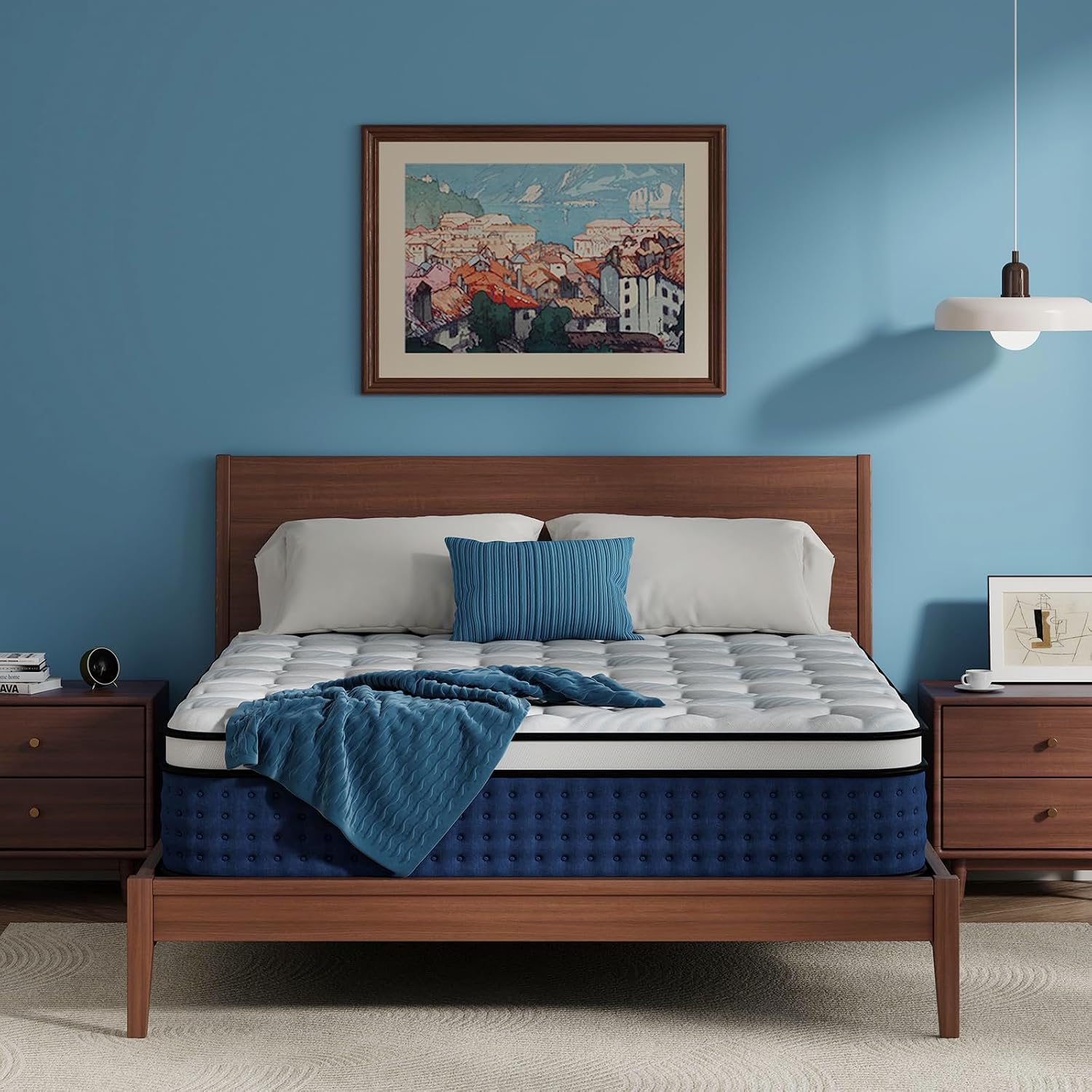 Mattress,Hybrid Queen Size Mat - Memory Foam Mattress In A Box Queen ulasan dan harga